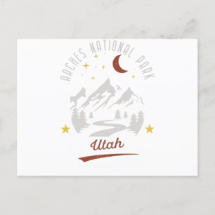 Vintage Arches Nationalpark Utah Postkarte
