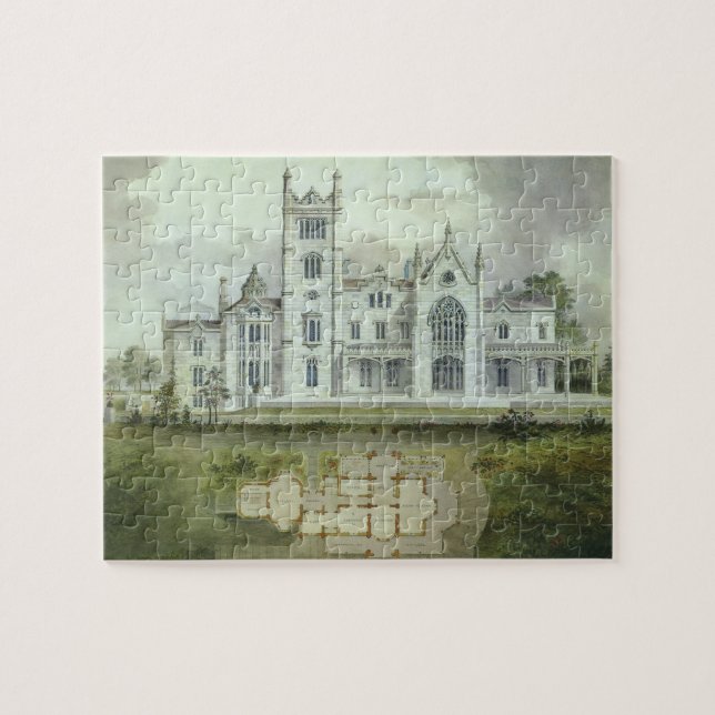 Vintage Architektur, französische Schlossböden (Horizontal)