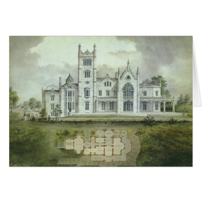 Vintage Architektur, französische Schlossböden (Vorderseite (Horizontal))