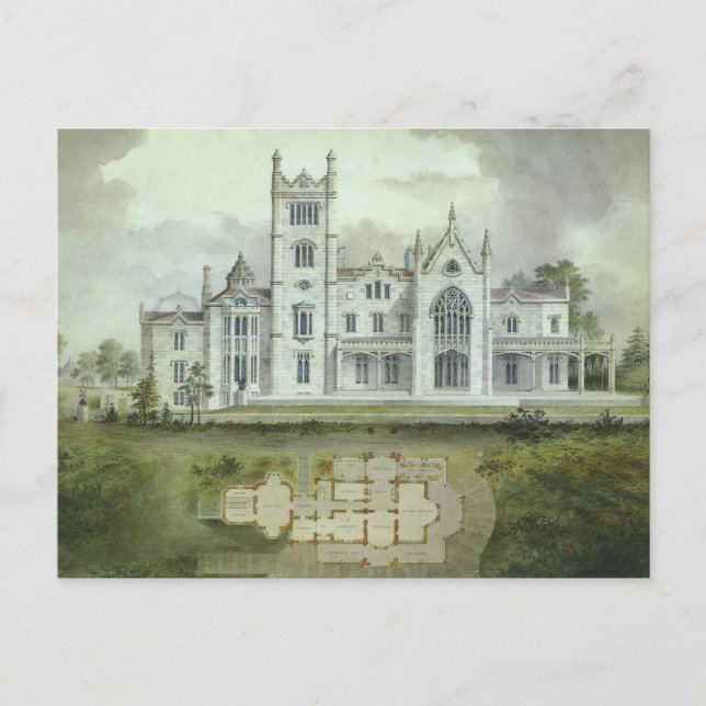 Vintage Architektur, französische Schlossböden Postkarte (Vorderseite)