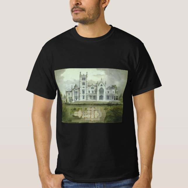 Vintage Architektur, französische Schlossböden T-Shirt (Vorderseite)