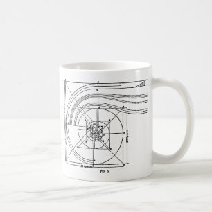 Vintage Architektur Kaffeetasse
