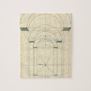 Vintage-Architektur, Renaissance-Bogen-Perspektive