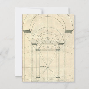 Vintage Architektur, Renaissance-Bogen-Perspektive
