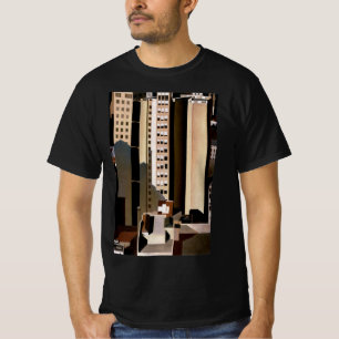 Vintage-Architektur, Wolkenkratzer von Sheeler, 19 T-Shirt