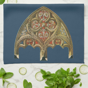 Vintage-Architekturelement, dekorative Bögen Geschirrtuch