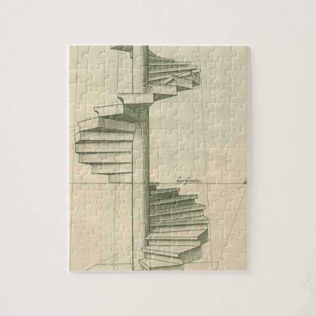 Vintage Architekturtreppen, Spiraltreppe (Vertikal)