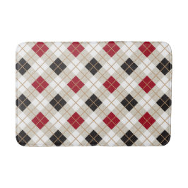 Vintage Argyle Badematte