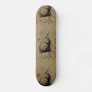 Vintage Aries Map Hevelius 1690 Skateboard
