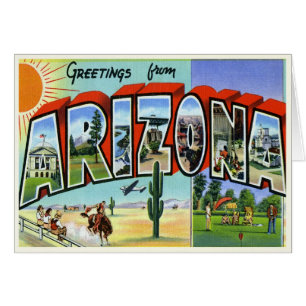 Vintage Arizona-Karte