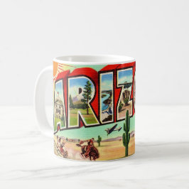 Vintage-Arizona-Postkarte Kaffeetasse