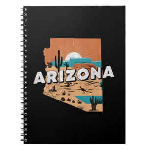 Vintage Arizona USA Karte Notizblock