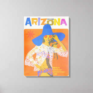 Vintage-Arizona-USA-Reiseplakat-Kanvasdruck Leinwanddruck