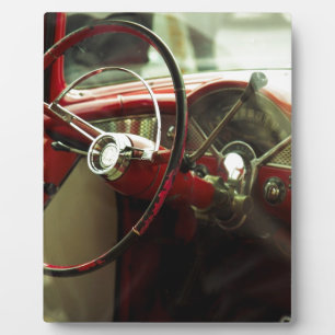 Vintage-Armaturenbrett Fotoplatte