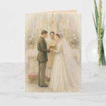 Vintage-Armee-Bräutigam Militär-Hochzeit