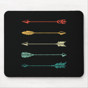 Vintage-Arrow Traditionelle Bogenschießpfeile Boge Mousepad