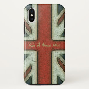Vintage Art-Briten-Flagge iPhone X Hülle