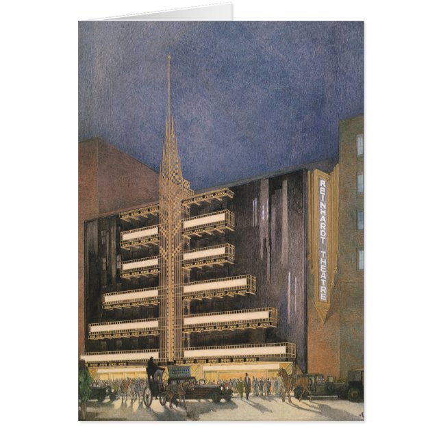 Vintage Art-Deco-Architektur, Gebäude im NYC (Vorne)