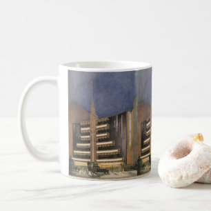 Vintage Art Deco Architektur, Gebäude in NYC Kaffeetasse