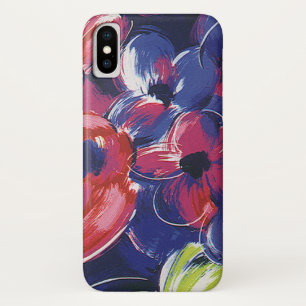 Vintage Art Deco-Blume, Tulips, Blumentextil Case-Mate iPhone Hülle