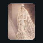 Vintage Art Deco Bridal Fashion Illustration Magnet<br><div class="desc">Elegant vintage Art Deco bridal fashion illustration featuring a graceful 1920s bride in a flowing champagne silk gown and delicate veil. This refined Belle Époque inspired artwork captures timeless bridal beauty with soft neutral tones and graceful fashion illustration lines reminiscent of classic couture design. The sophisticated champagne and ivory palette...</div>
