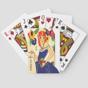 Vintage Art Deco Bridge Tally Spielkarten