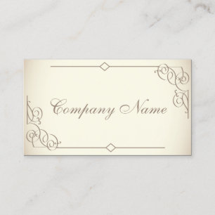 Vintage Art Deco Buchzeichen Business Card Visitenkarte