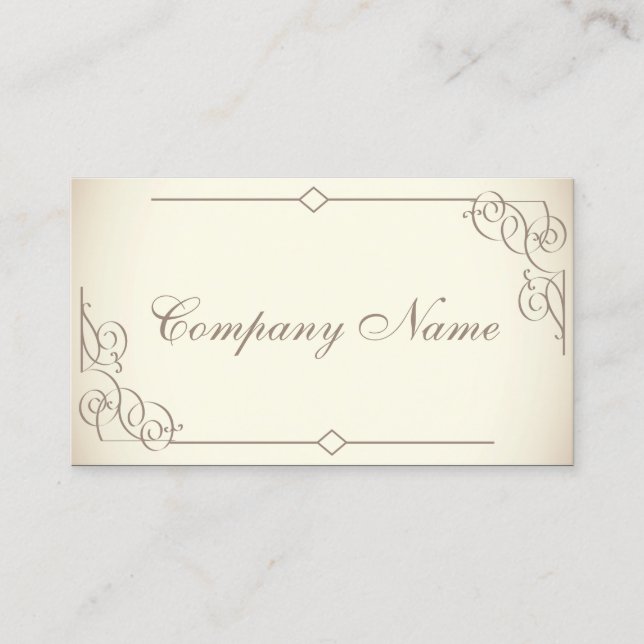 Vintage Art Deco Buchzeichen Business Card Visitenkarte (Vorderseite)