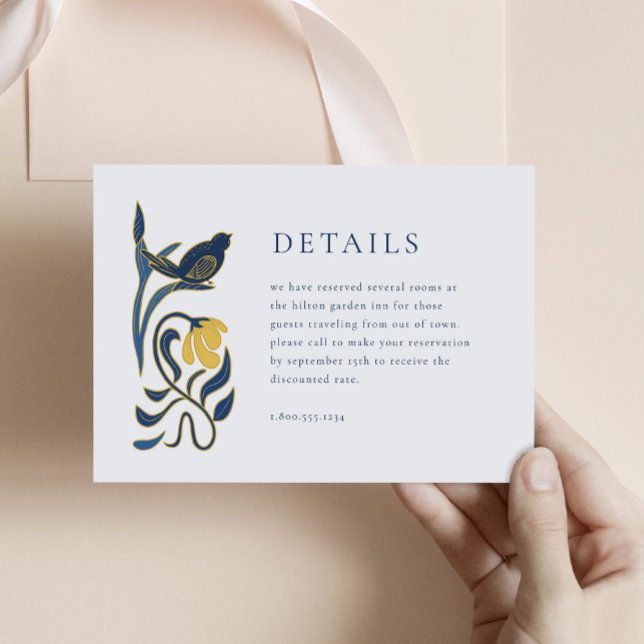 Vintage Art-Deco-Detailkarte Begleitkarte (Vintage Art Deco Details Enclosure Card)
