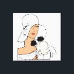 Vintage Art-Deco-Frau mit Blume mit Hut C Leinwanddruck<br><div class="desc">Vintage Art Deco-Frau mit Blume mit einem Hut, der einen Hut trägt und Blume trägt, ================ Individuelle Einladungen und Accessoires mit einem stilisierten Vintagen Deko-Bild der modischen 1920er - 30er Jahre. Sie können diese Produkte leicht anpassen, indem Sie Textfelder hinzufügen, vorhandene Textfelder entfernen, Textfarben und Schriftart ändern, Designbilder ändern oder...</div>
