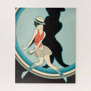 Vintage Art Deco - Für Alle - Flapper auf der Bühn