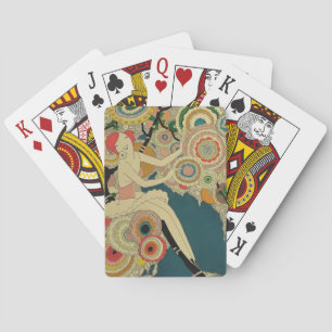 Vintage Art Deco - Für Alle - Psychedelisch Spielkarten