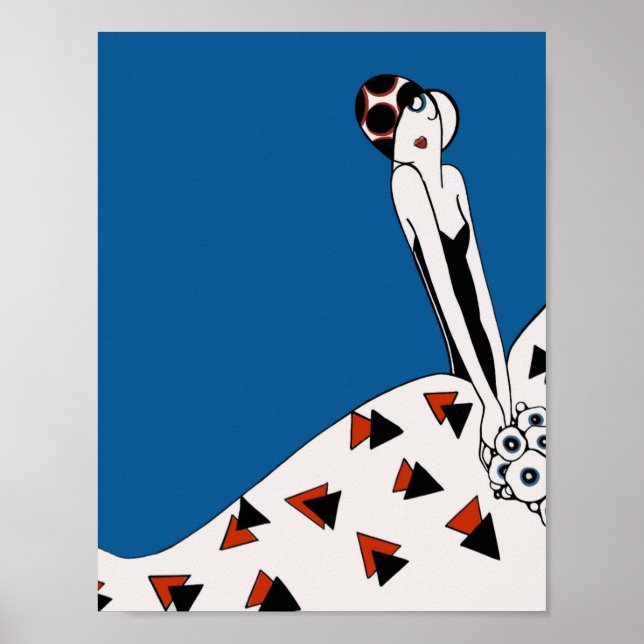 Vintage Art Deco - Für Alle - Schüchtern Poster (Vorne)