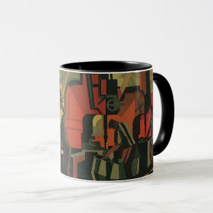Vintage Art Deco Geschäfts-Industrieproduktion Tasse