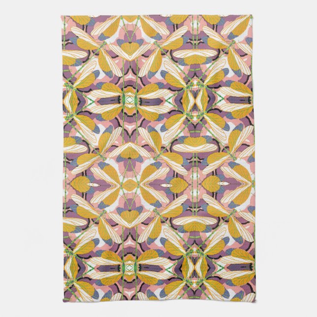 Vintage Art Deco Geschirrtuch (Vertikal)