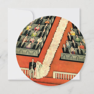Vintage Art Déco Hochzeit, Einladung zur Braut