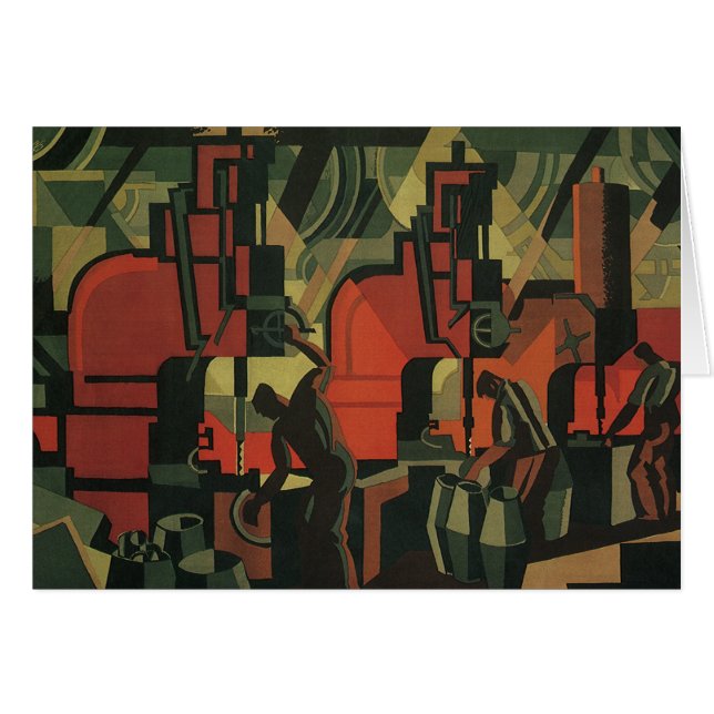 Vintage Art Deco Industrie (Vorderseite (Horizontal))