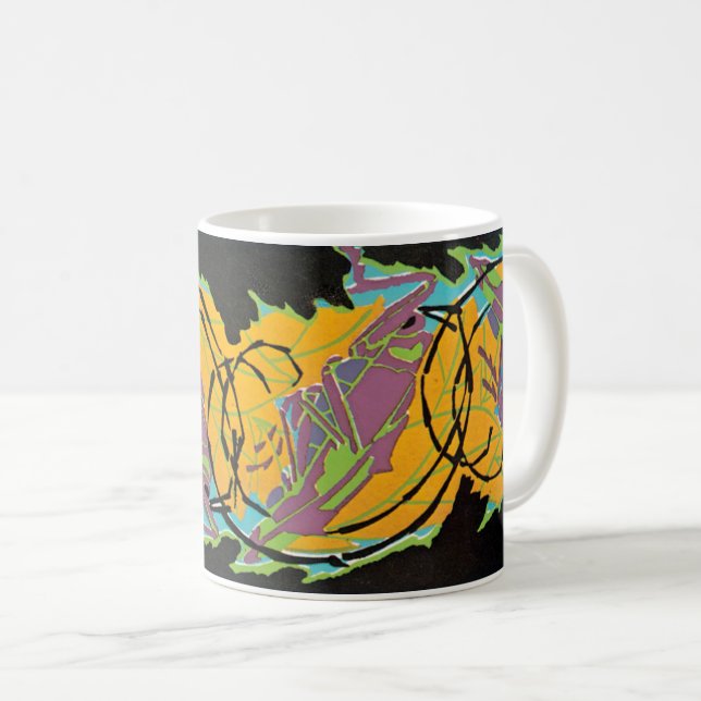 Vintage Art Deco Jazz Kaffeetasse (VorderseiteRechts)