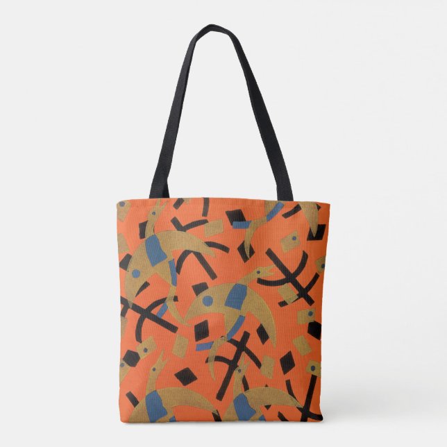 Vintage Art Deco Jazz Tasche (Rückseite)