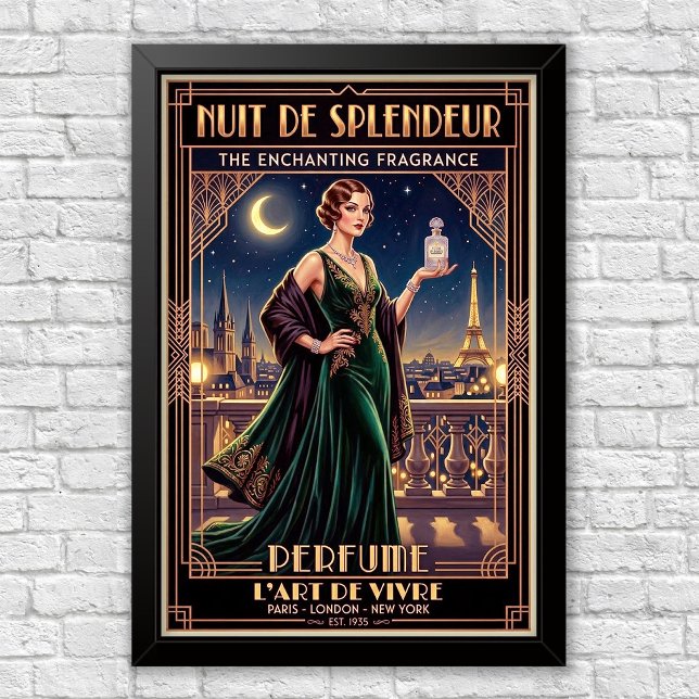Vintage Art Deco Parfümwerbeposter Poster (Von Creator hochgeladen)