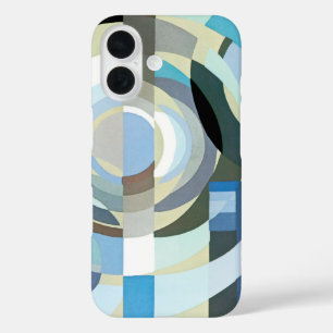Vintage Art Deco Pochoir Jazz Geometrische Formen iPhone 16 Hülle