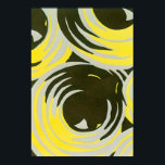 Vintage Art Deco Pochoir Jazz Geometrische Zirkel Poster<br><div class="desc">Vintage Illustrationskunst Deko pochoir Muster von Yvonne Bouchard,  c 1930. Pochoir ist eine Schablonentechnik,  die in surrealistischen Malereien üblich ist. Modernes Kubismus-Design mit geometrischen Formen und neutralen Graufarben. Ein Kreismuster mit Farben,  die wie flüssiges Wasser oder Farbe aussehen,  während sie von einer Farbe zur nächsten fließen.</div>