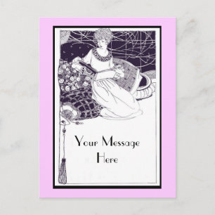 Vintage Art Deco Postkarte