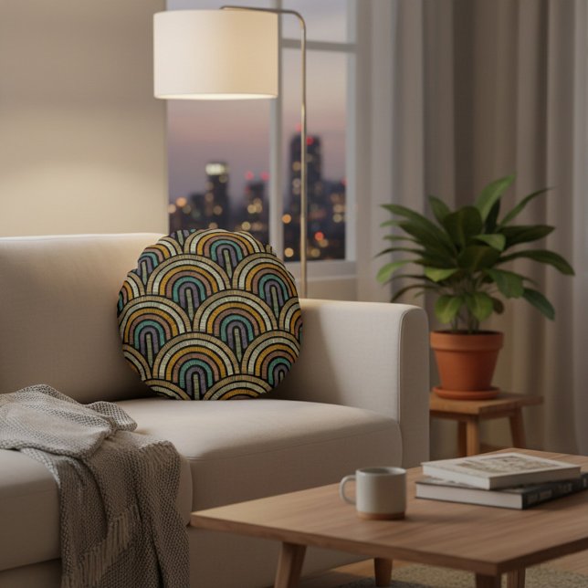 Vintage Art Deco Throw Kissen (Von Creator hochgeladen)