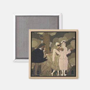 Vintage Art Deco, Überraschung von George Barbier Magnet