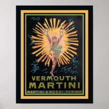 Vintage Art Deco Vermouth Martini