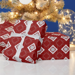 Vintage Art Deco Weihnachtsstern Geschenkpapier