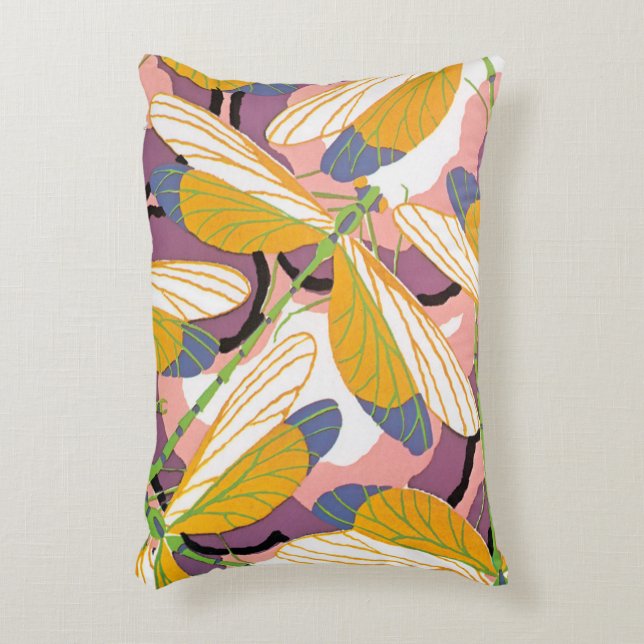 Vintage Art Deco Zierkissen (Vorderseite(Vertikal))