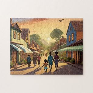 Vintage Art Downtown 2 Puzzle photo Vintage Galler