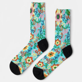 Vintage Art Flora und Fauna Socken